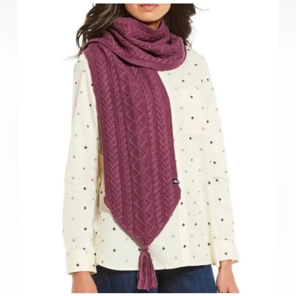 SmartWool bunny slope scarf in sangria - Picture 1 of 5